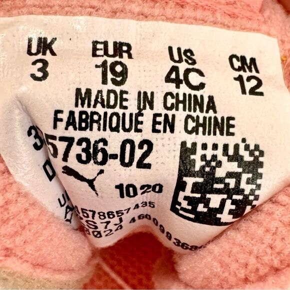 PUMA x PEANUTS Little Girls Toddler Kids Mirage Mox Pink Sneakers Shoes. US 4 C. - Picture 9 of 10